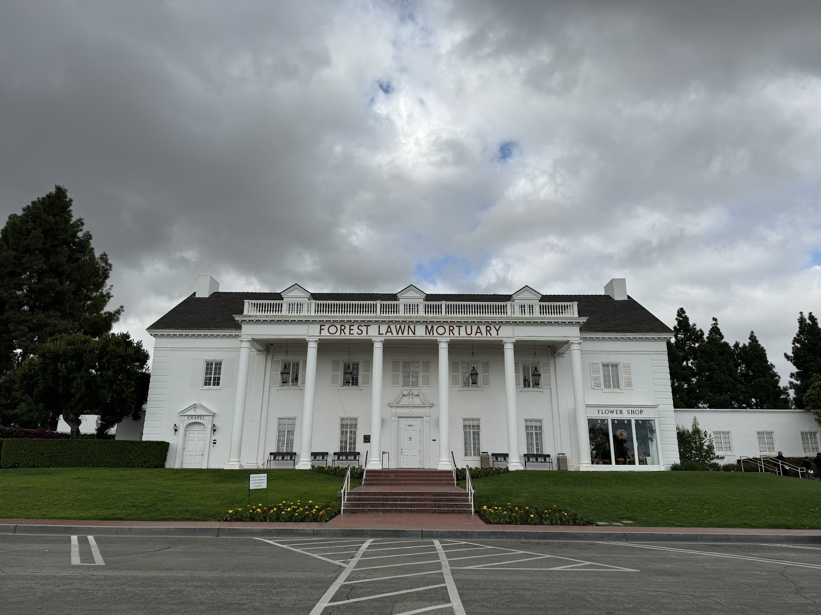 Forest Lawn headstone and grounds