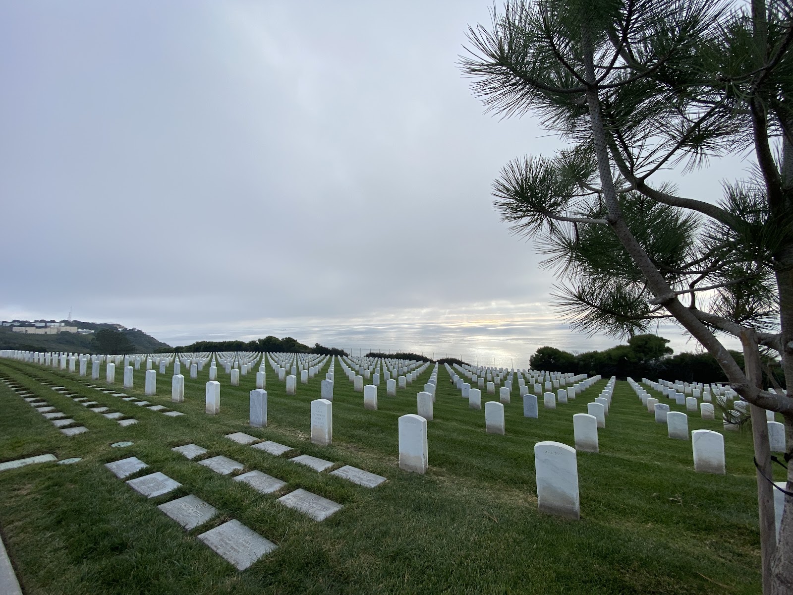 Fort Rosecrans National Cemetery cemetery grounds and headstones