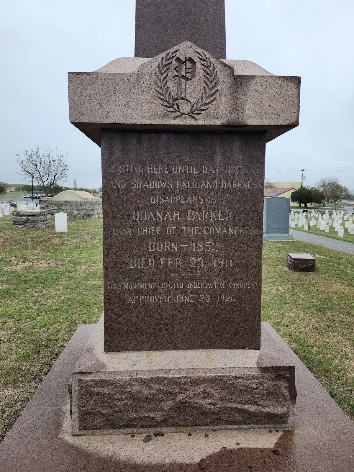 Fort Sill Post Cemetery cemetery grounds and headstones