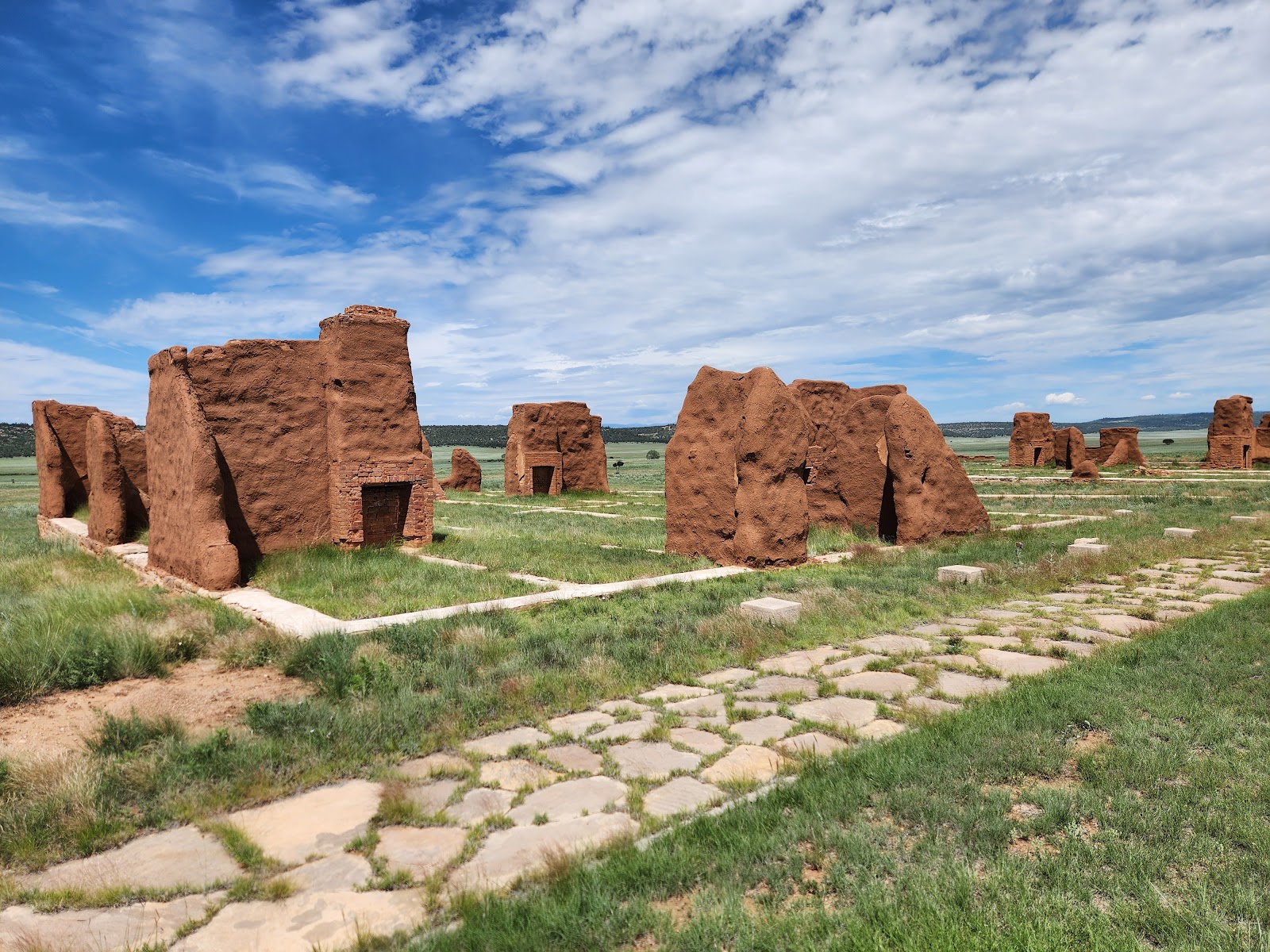 Fort Union National Monument cemetery grounds and headstones