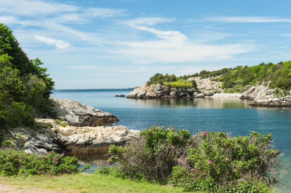 Fort Wetherill State Park headstone and grounds