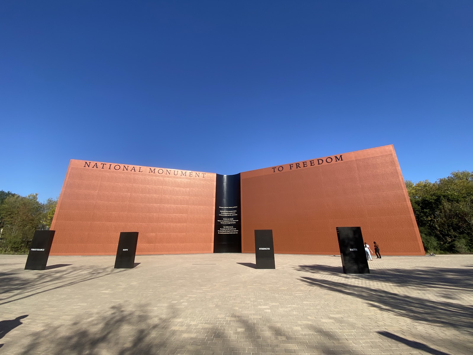 Freedom Monument Sculpture Park (part of Legacy Museum) cemetery grounds and headstones