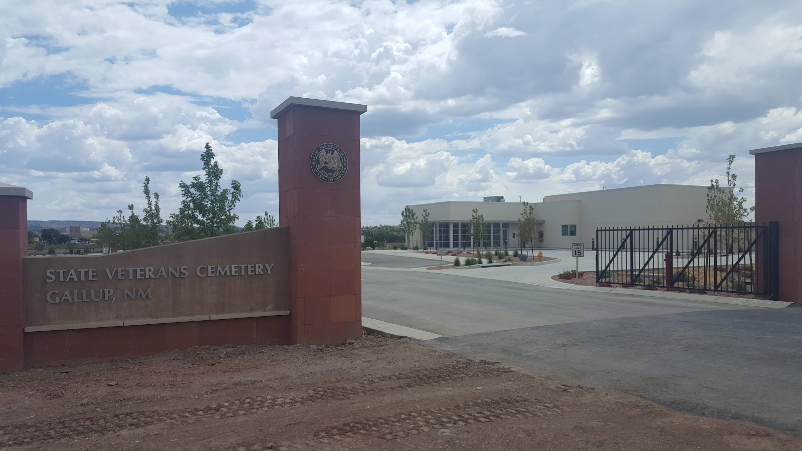 Gallup State Veterans Cemetery cemetery grounds and headstones