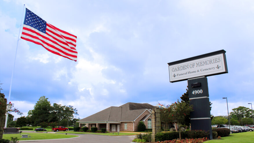 Garden of Memories Funeral Home & Cemetery cemetery grounds and headstones