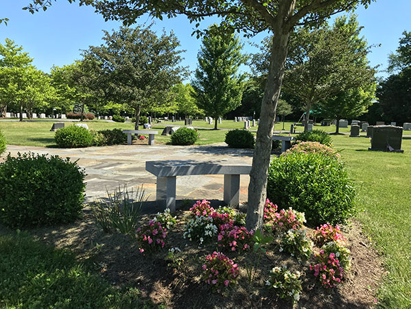 Garden of Remembrance Memorial Park cemetery grounds and headstones