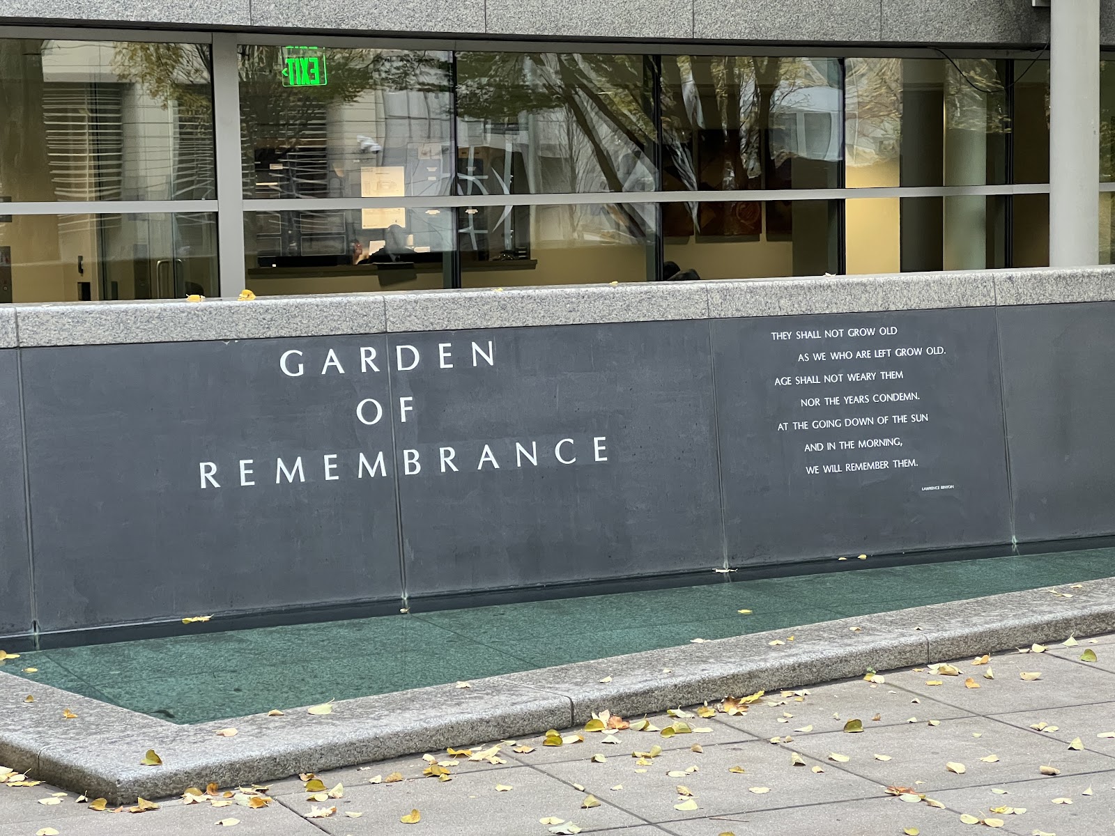 Garden of Remembrance cemetery grounds and headstones
