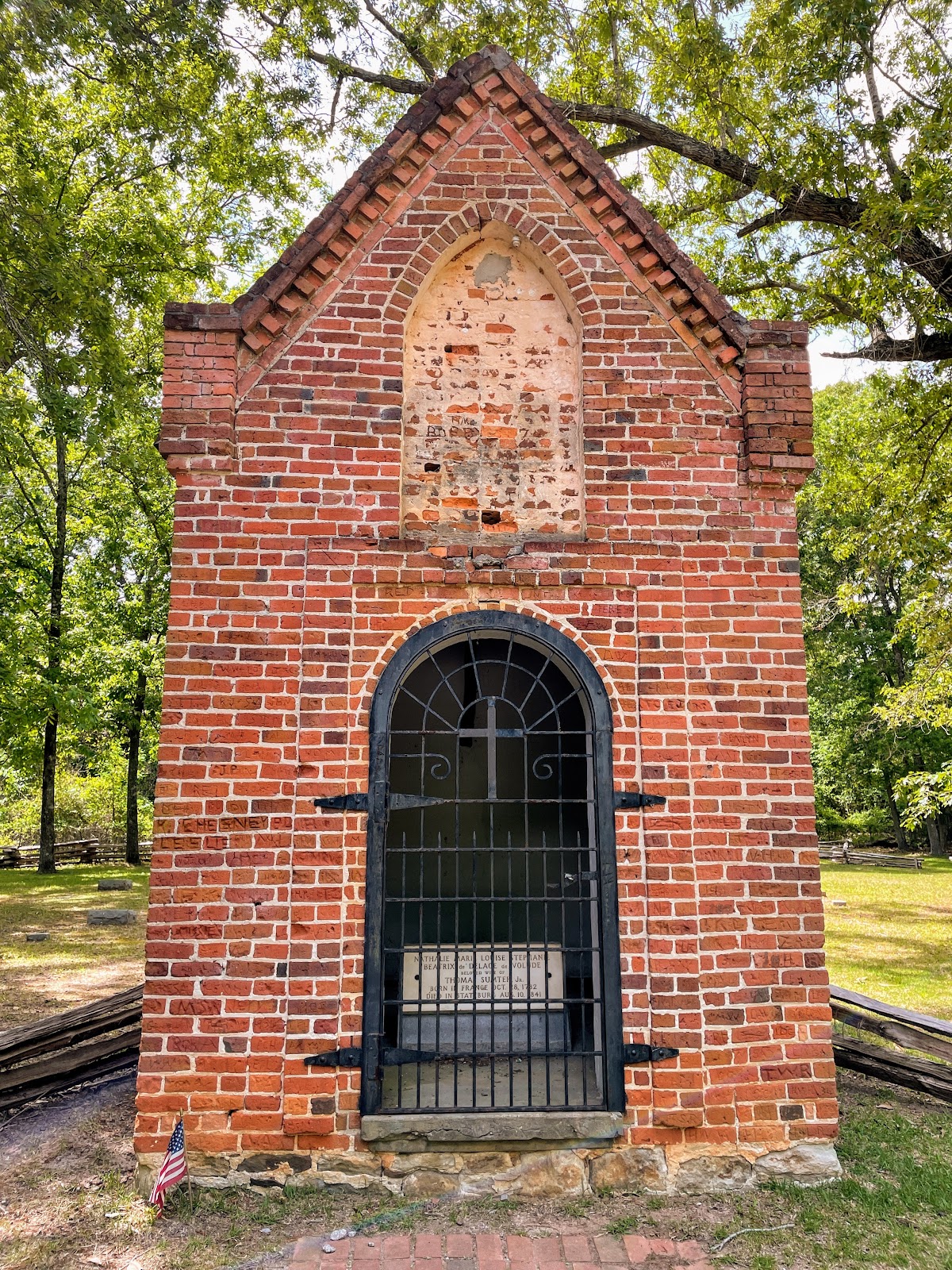 General Thomas Sumter Memorial Park headstone and grounds