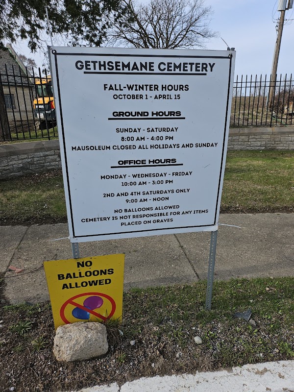 Gethsemane Cemetery grounds