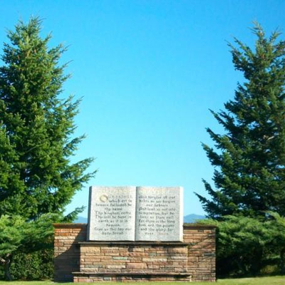 Glacier Memorial Gardens grounds