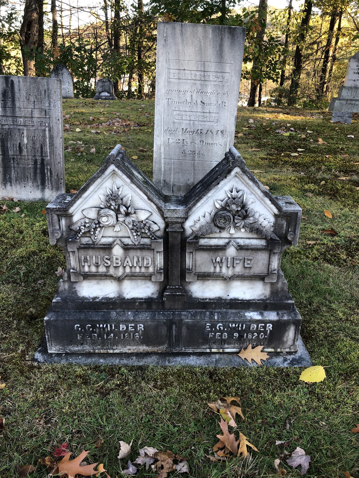 Glenwood Cemetery cemetery grounds and headstones