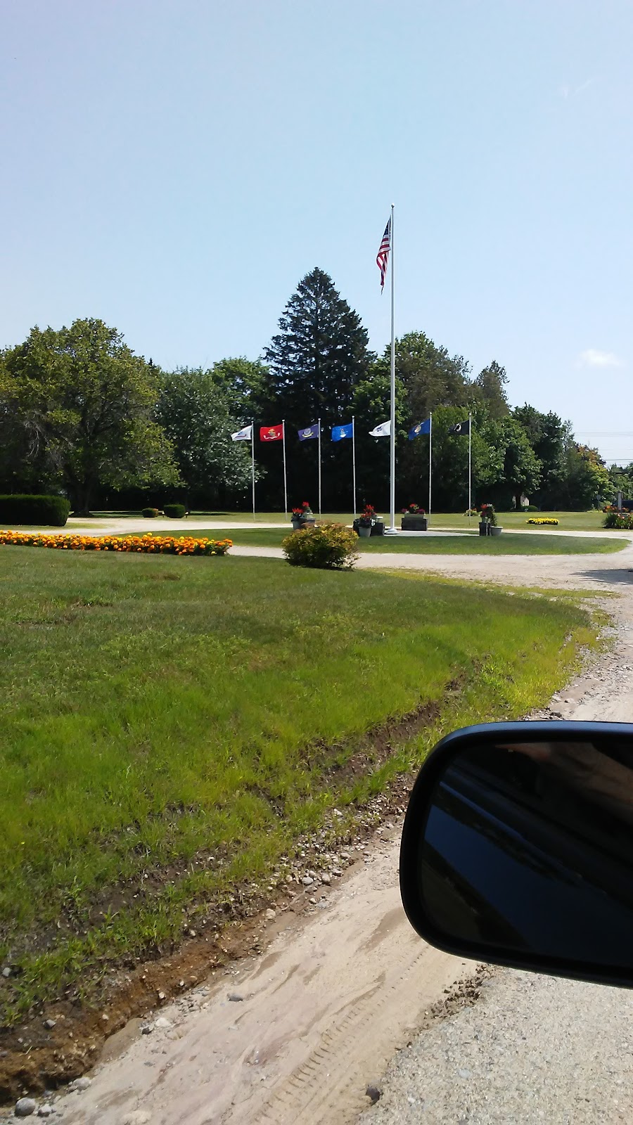Gracelawn Memorial Park cemetery grounds and headstones