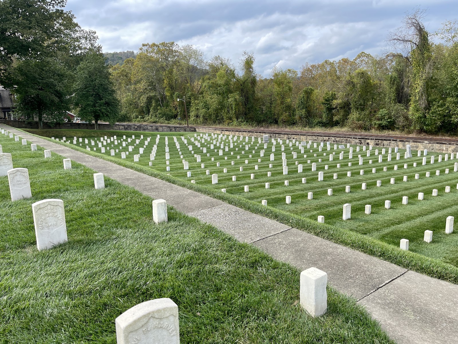 Grafton National Cemetery headstone and grounds