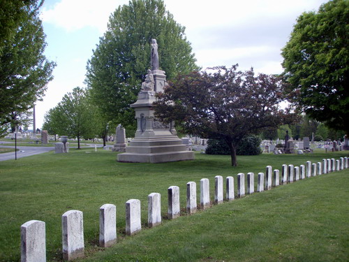 Grandview Cemetery cemetery grounds and headstones
