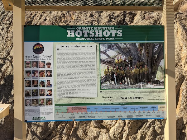Granite Mountain Hotshots Memorial State Park grounds