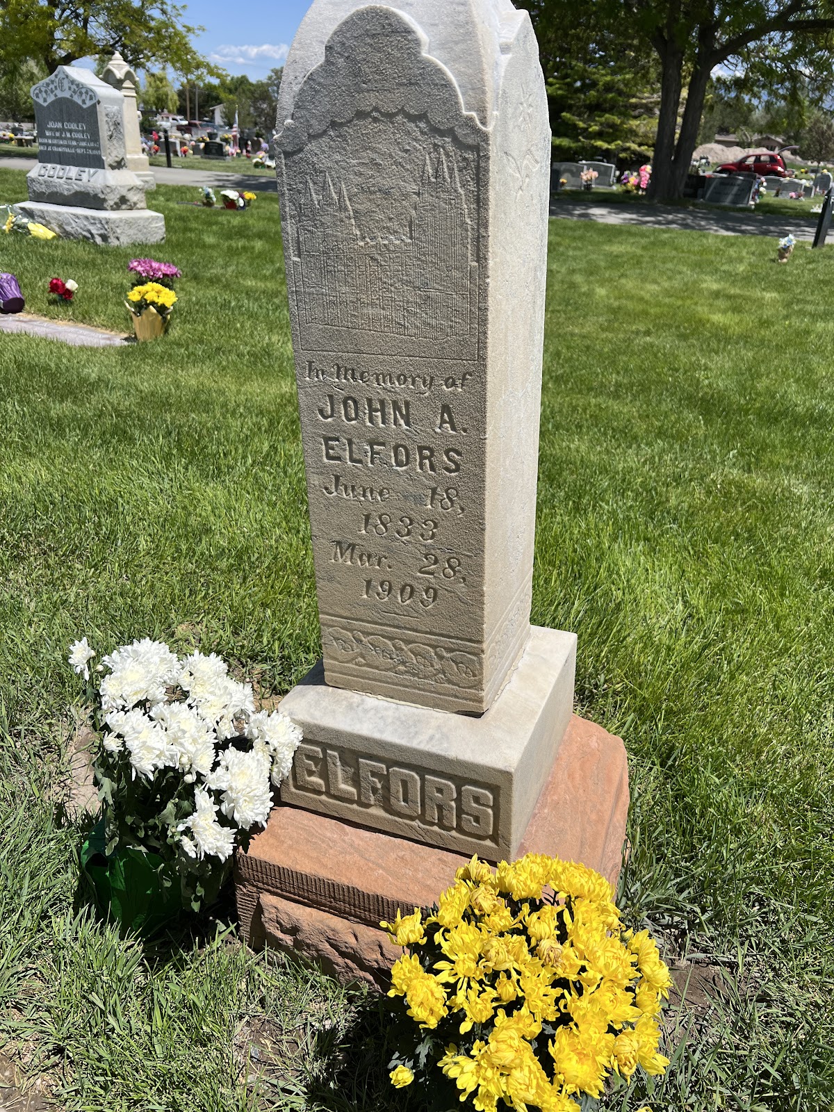 Grantsville City Cemetery headstone and grounds