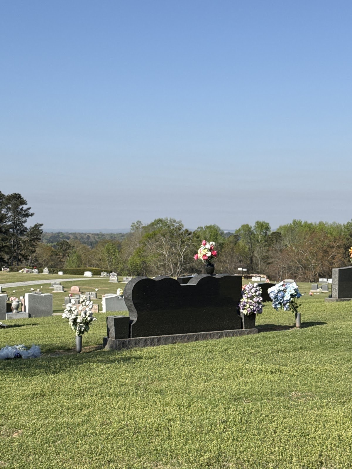 Green Acres Cemetery cemetery grounds and headstones
