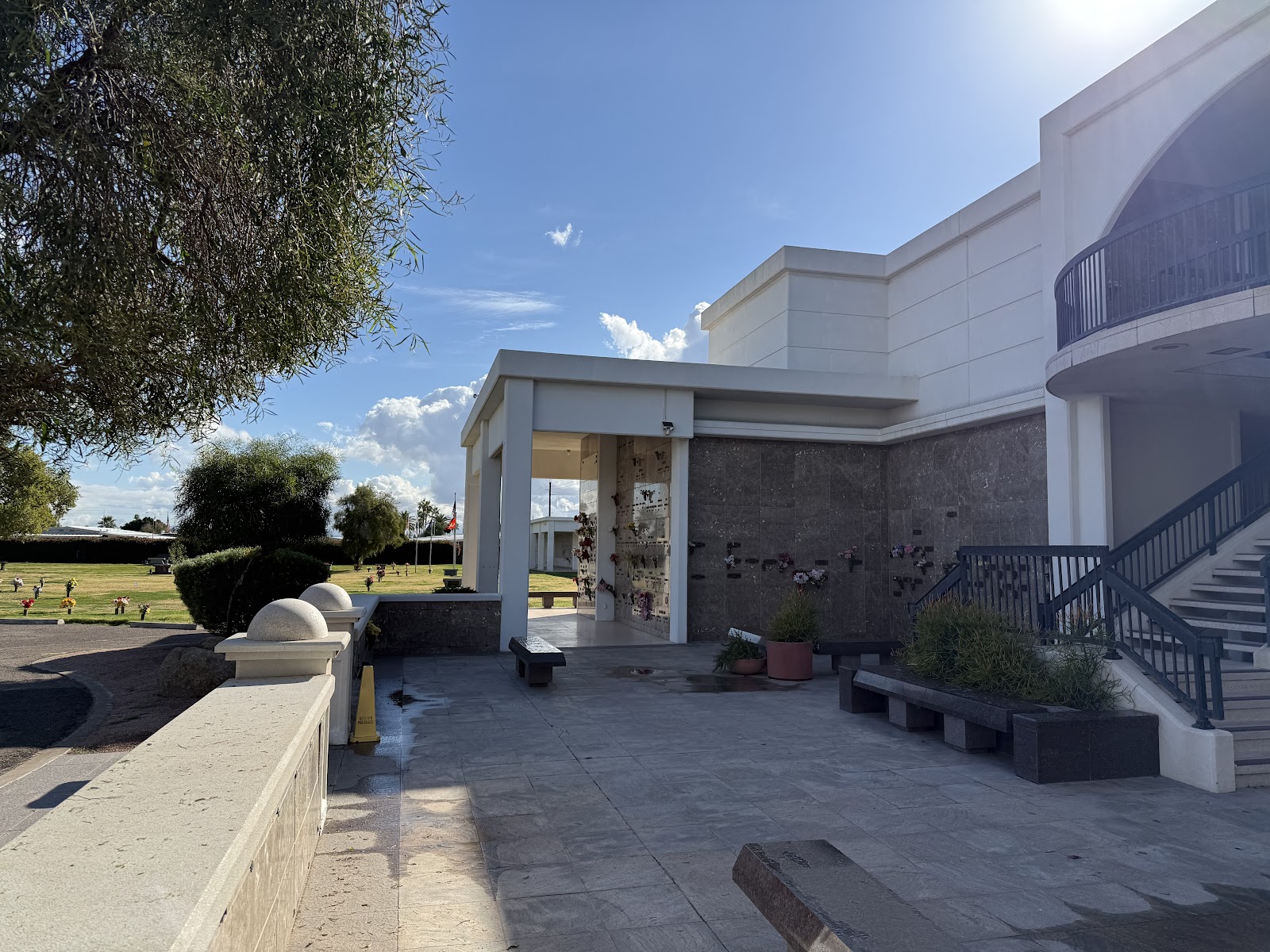 Green Acres Mortuary & Cemetery cemetery grounds and headstones