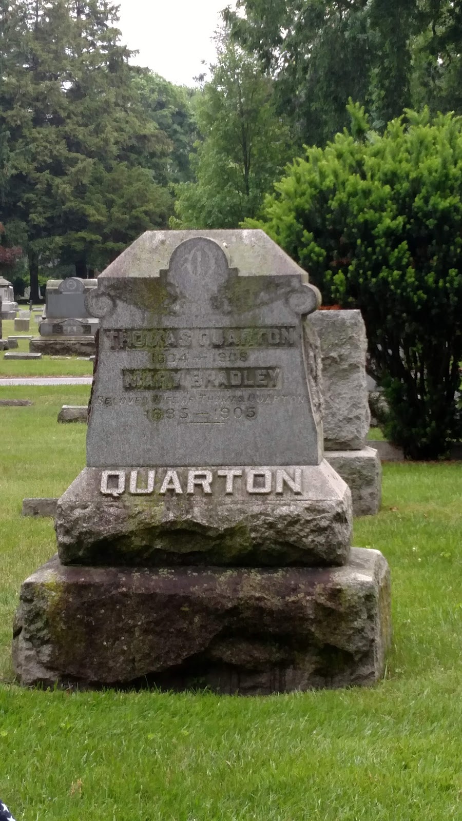 Greenwood Cemetery cemetery grounds and headstones