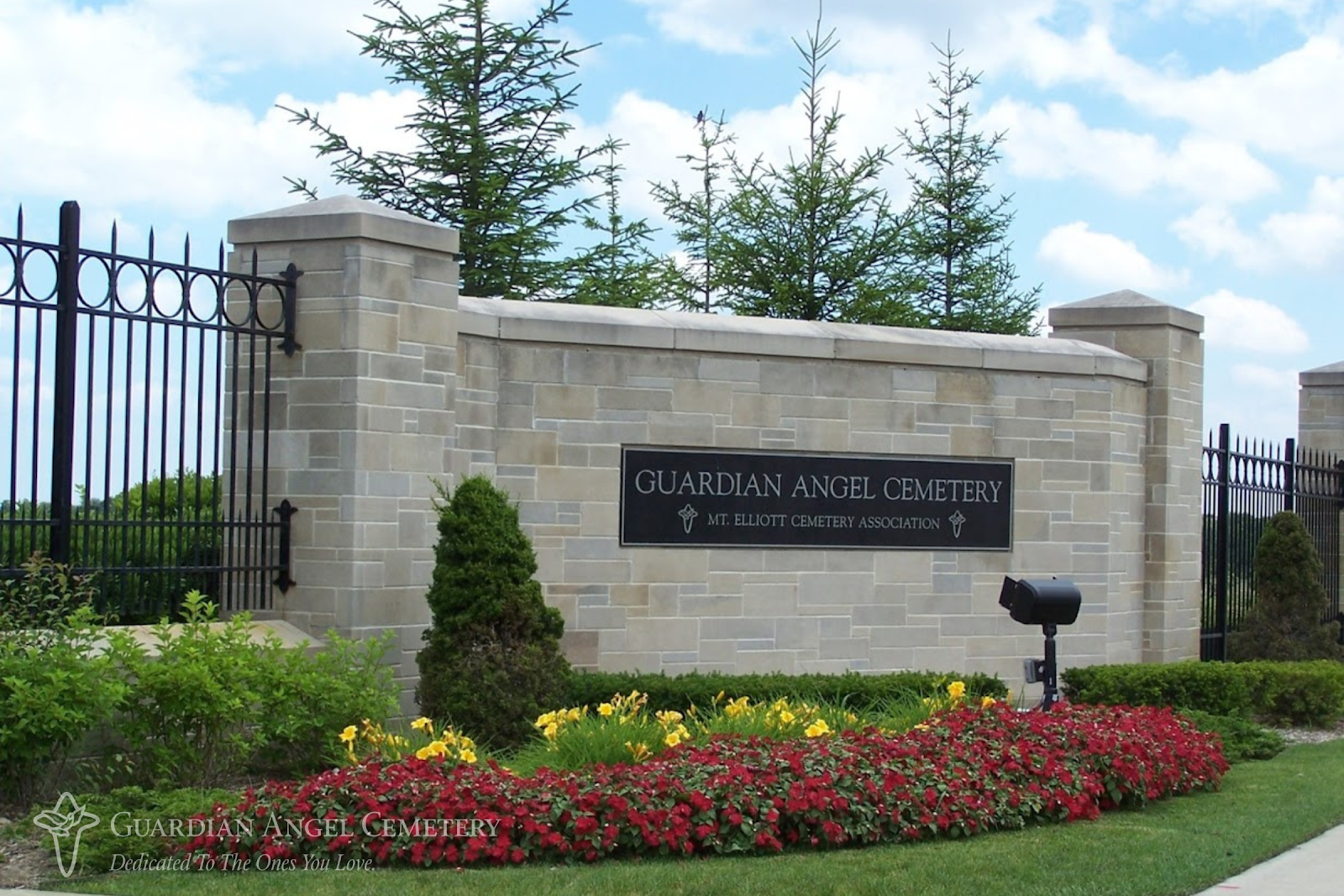 Guardian Angel Cemetery cemetery grounds and headstones