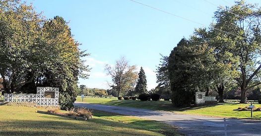 Harford Memorial Gardens cemetery grounds and headstones