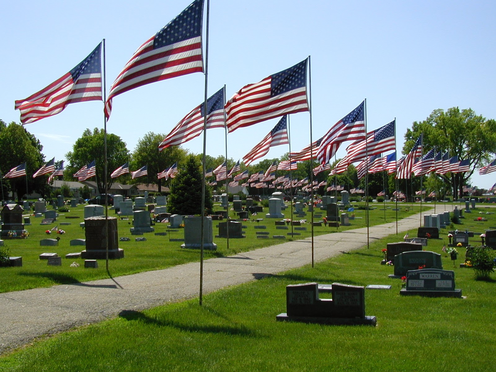 Harlan Cemetery cemetery grounds and headstones