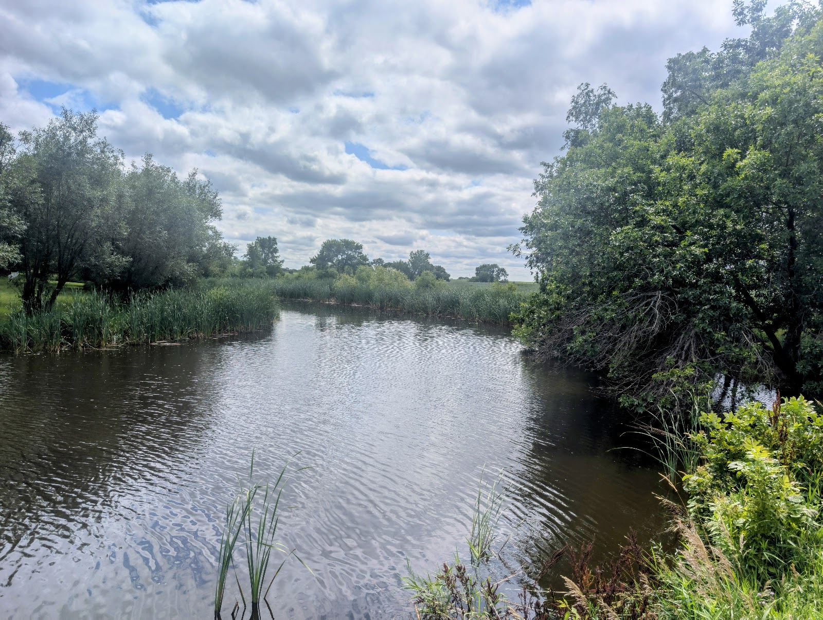 Hieb Memorial Park cemetery grounds and headstones