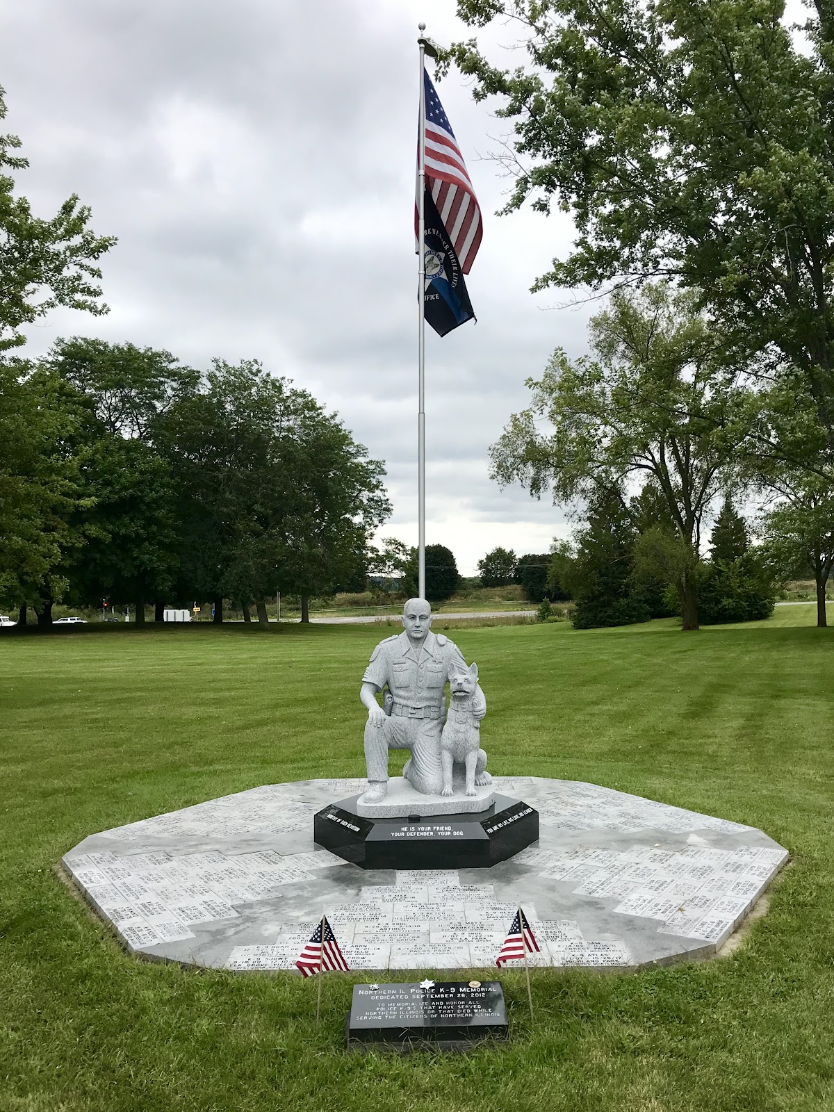Highland Memorial Park cemetery grounds and headstones