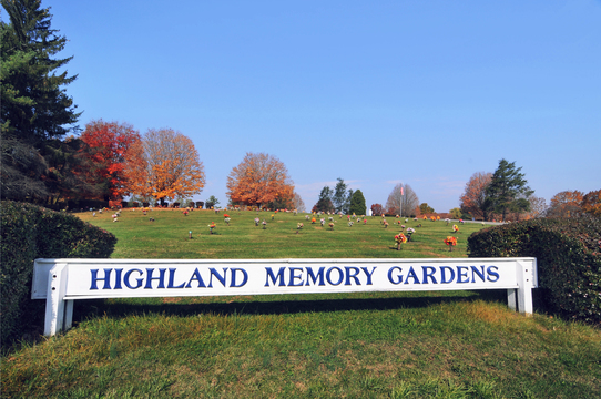 Highland Memory Gardens grounds