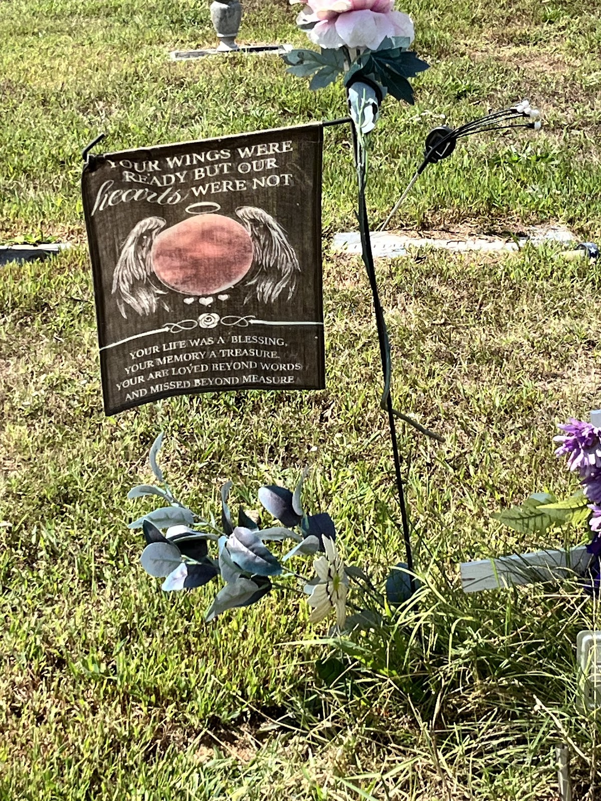 Hills of Calvary Memorial Park cemetery grounds and headstones