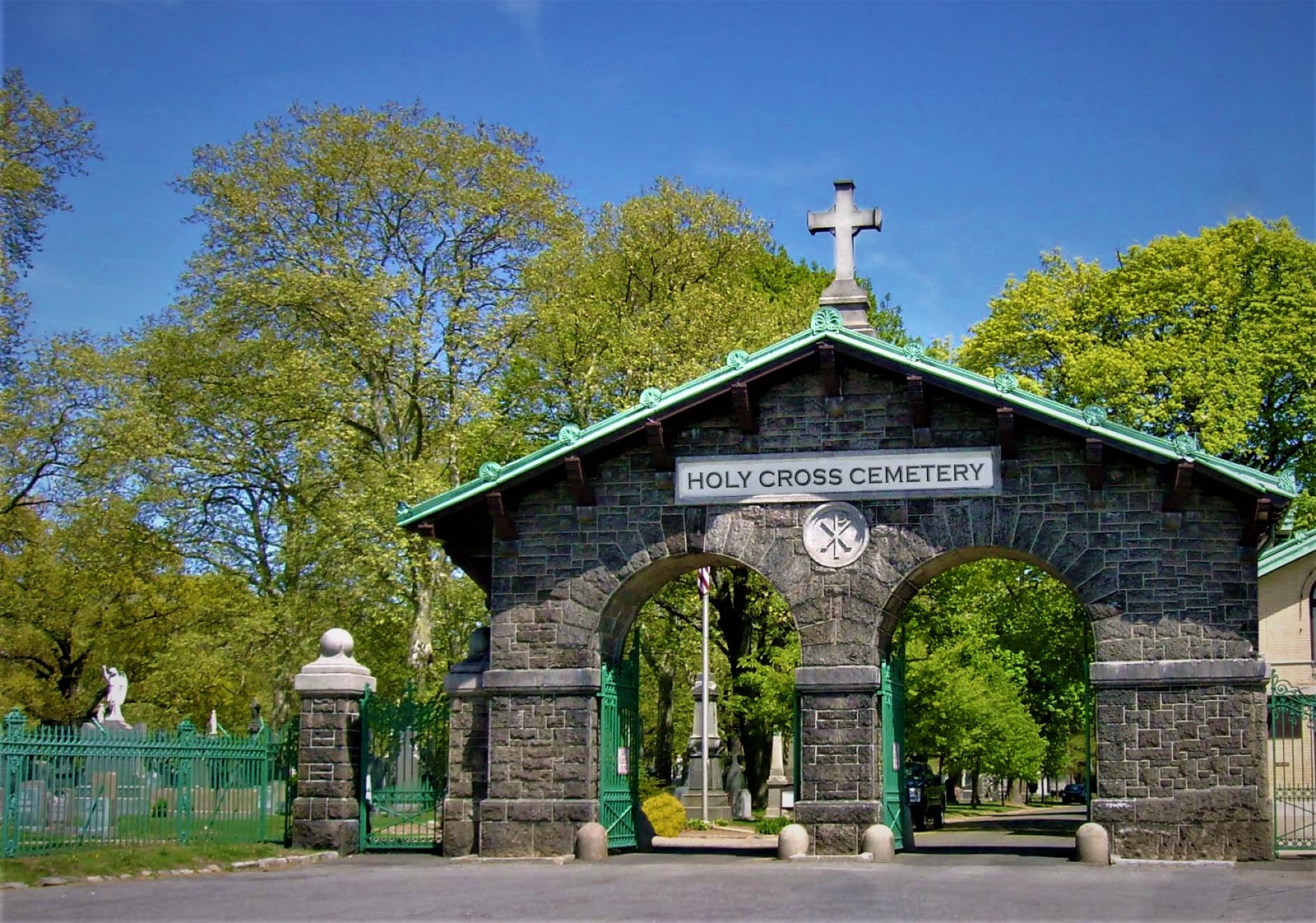 Holy Cross Cemetery cemetery grounds and headstones