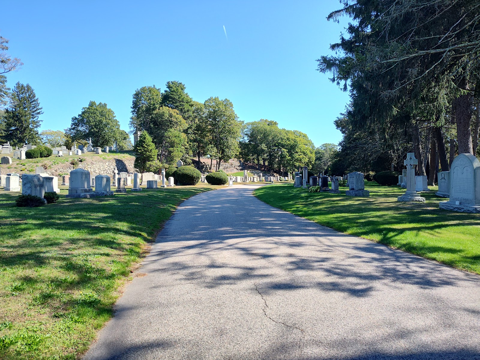 Holyhood Cemetery cemetery grounds and headstones
