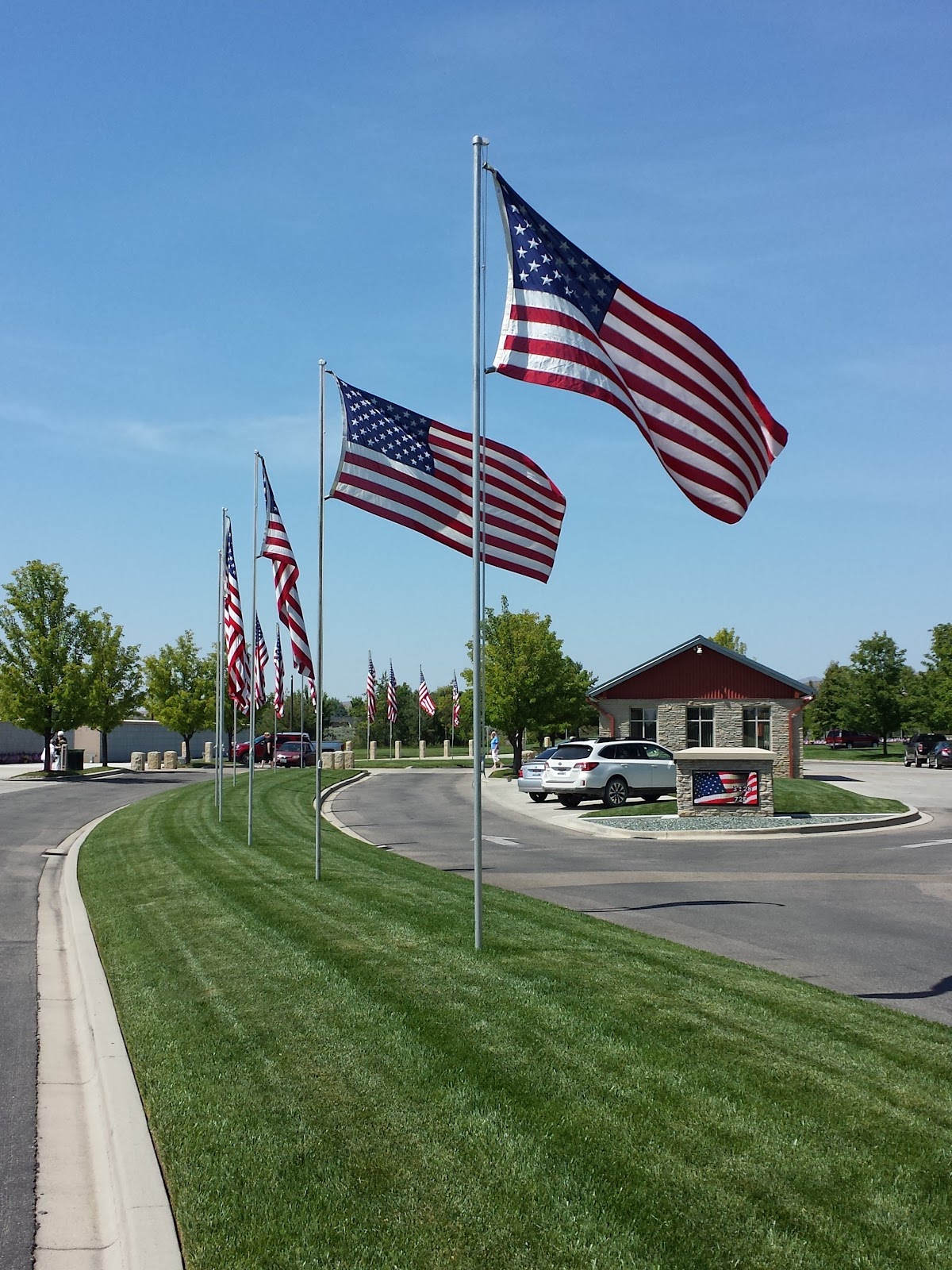 Idaho State Veterans Cemetery headstone and grounds