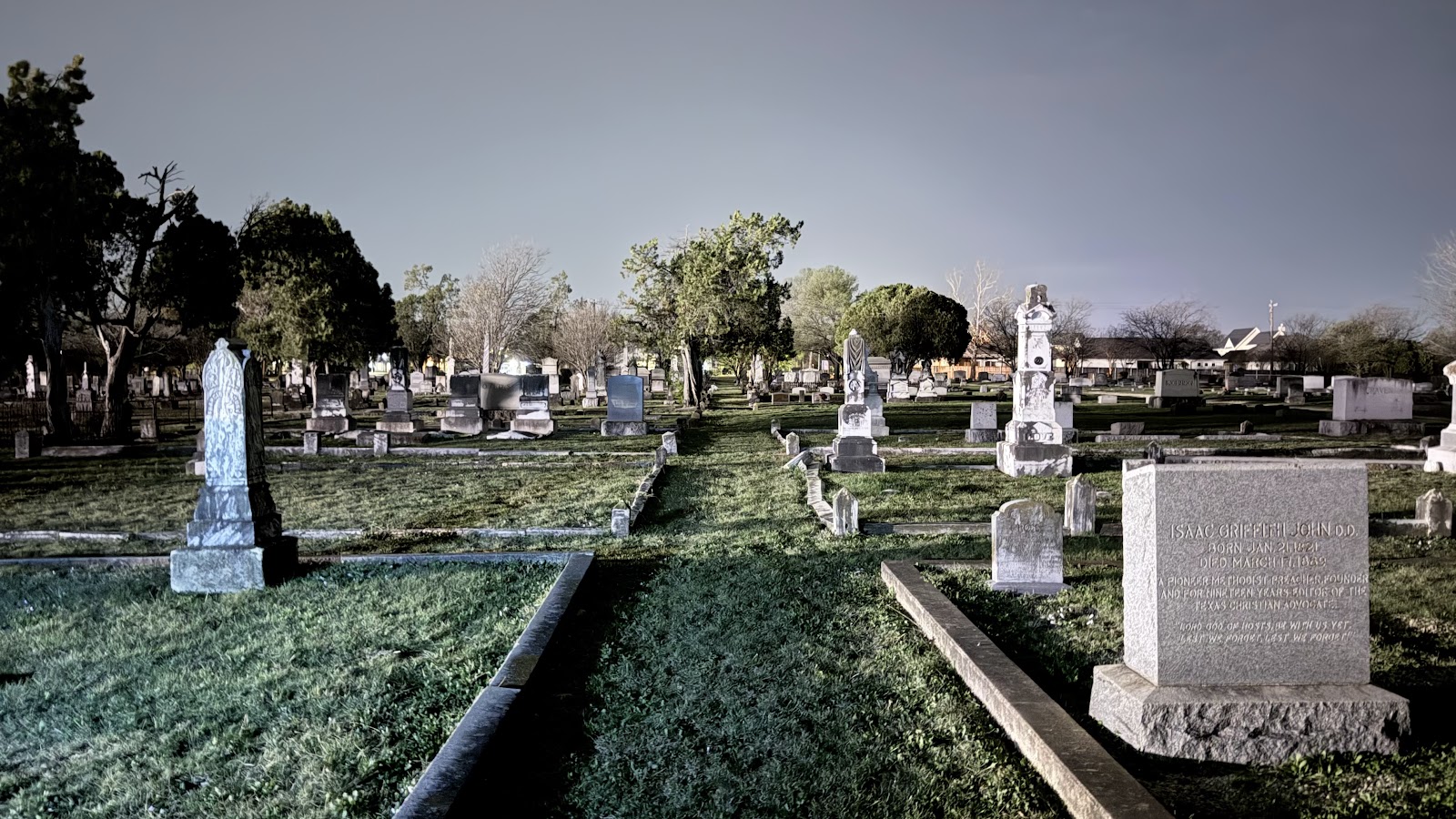 IOOF Cemetery headstone and grounds