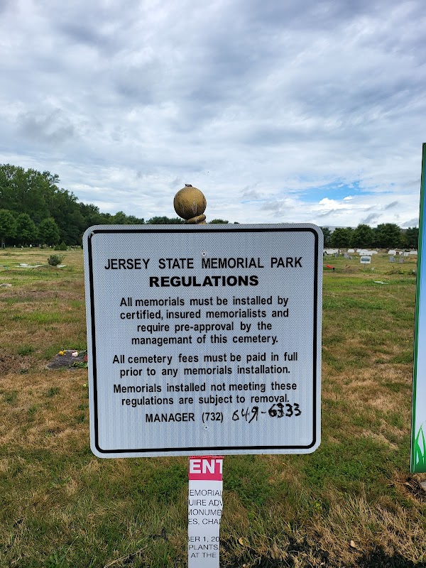 Jersey State Memorial Park grounds