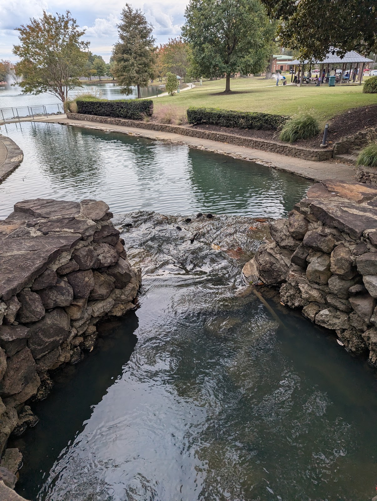 Jim Saucier Memorial Park cemetery grounds and headstones