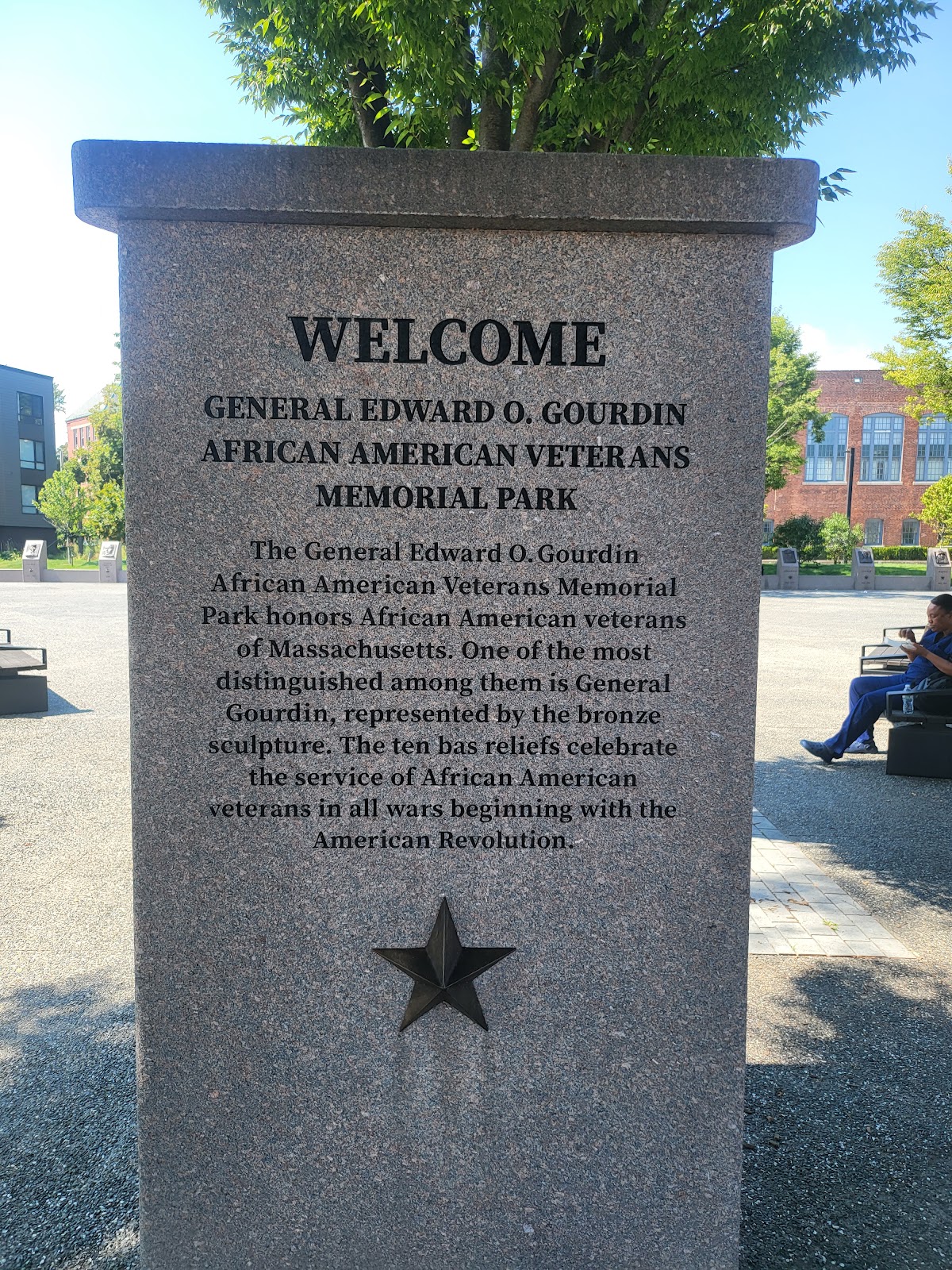 Justice Edward O. Gourdin Veterans Memorial Park cemetery grounds and headstones