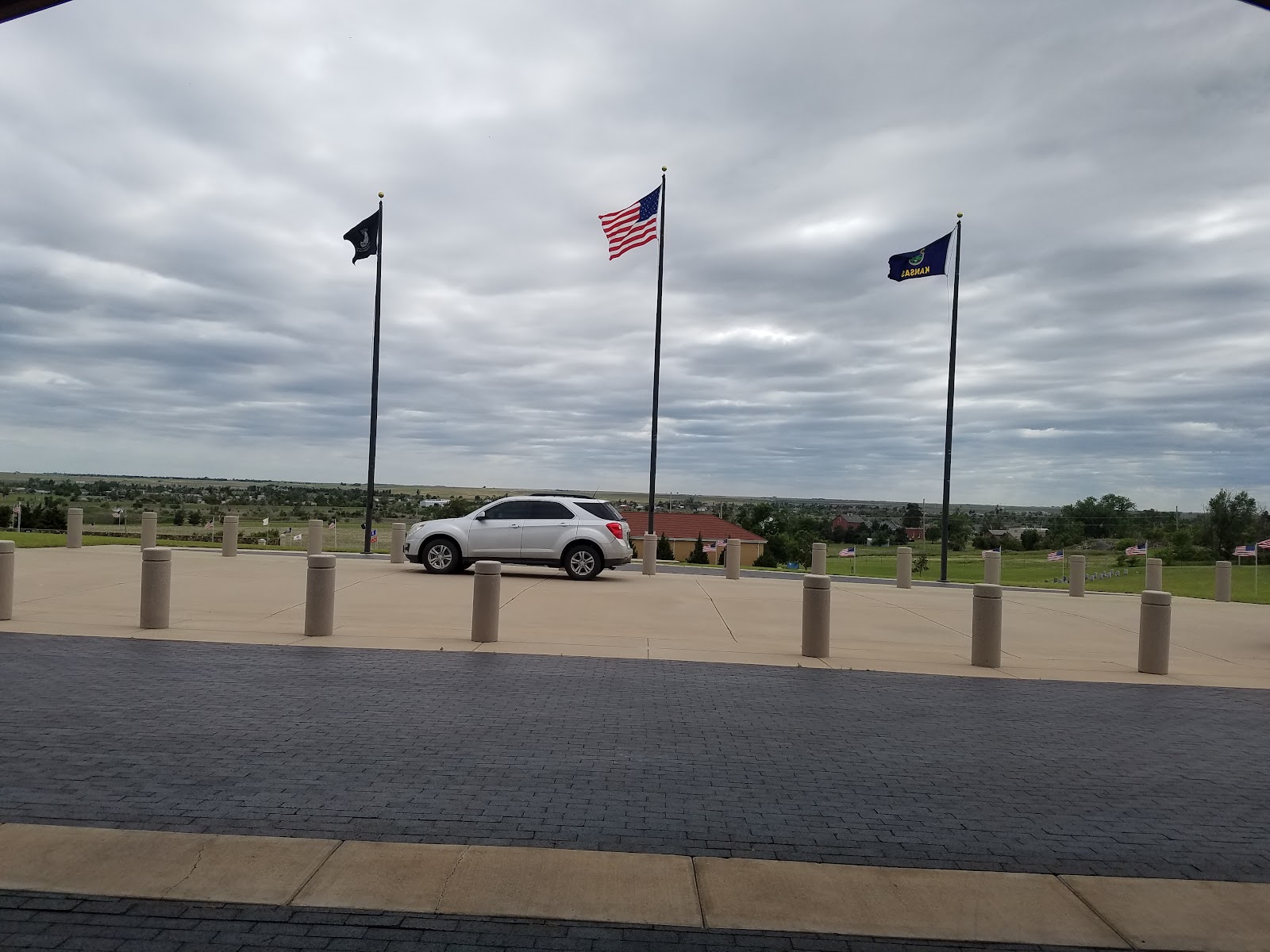 Kansas Veterans Cemetery at Fort Dodge cemetery grounds and headstones