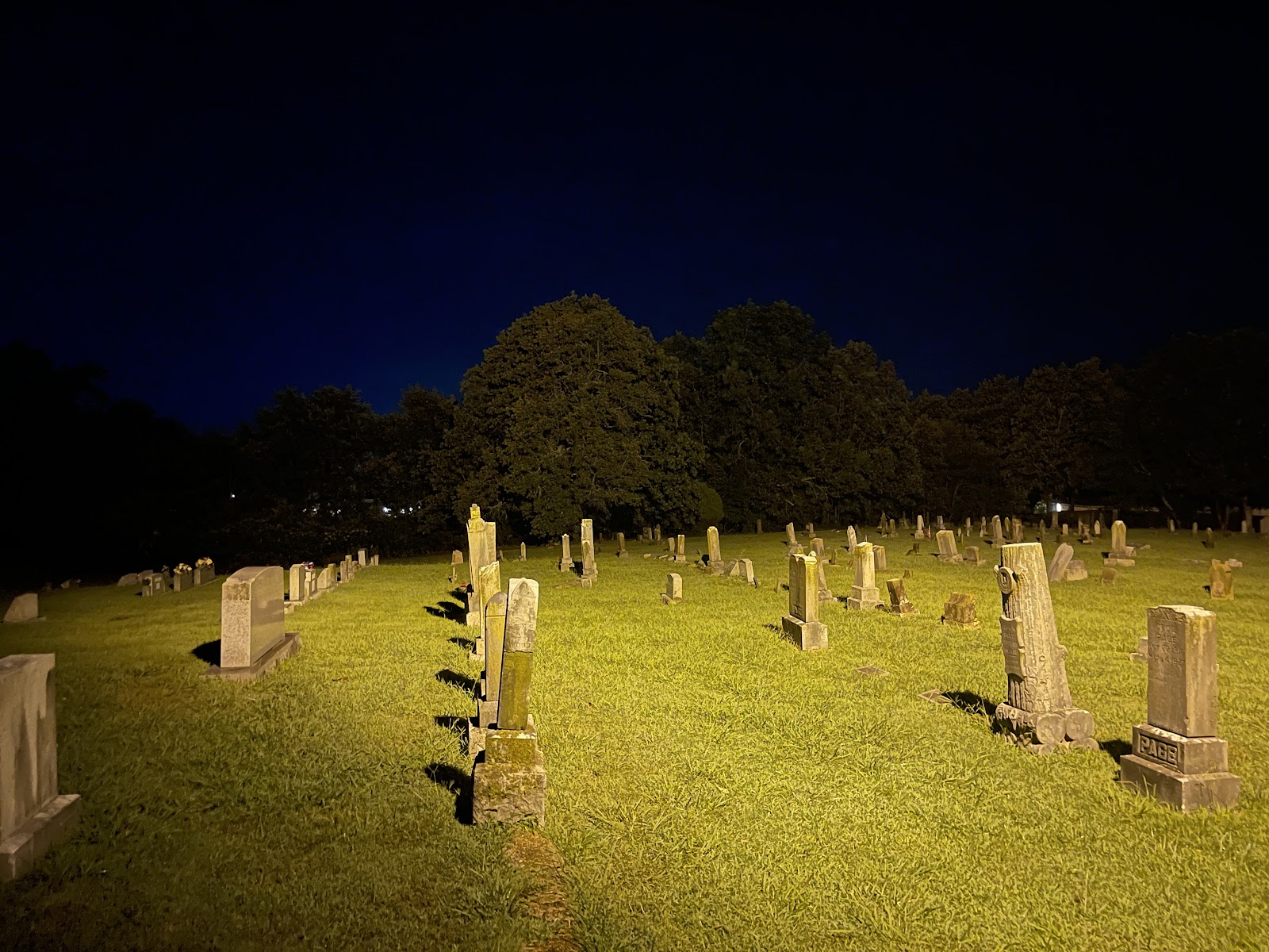 Keller's Chapel Cemetery cemetery grounds and headstones
