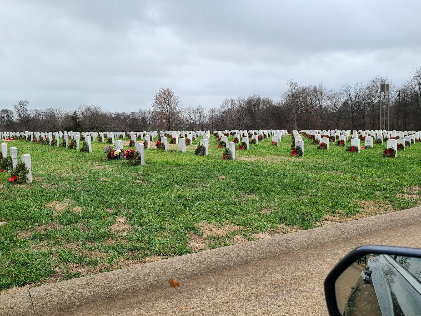 Kentucky Veterans Cemetery West cemetery grounds and headstones