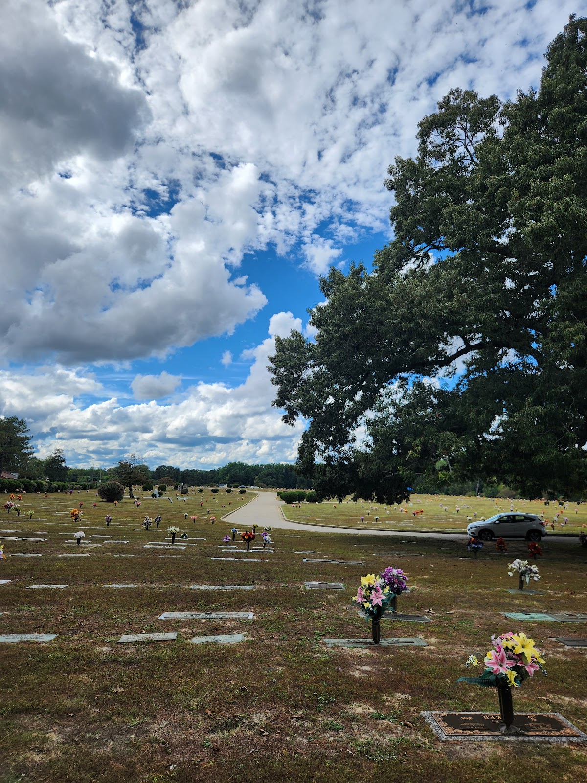 Lafayette Memorial Park & Mausoleum headstone and grounds