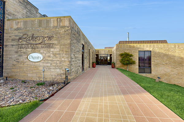 Lakeview Funeral Home & Cemetery cemetery grounds and headstones