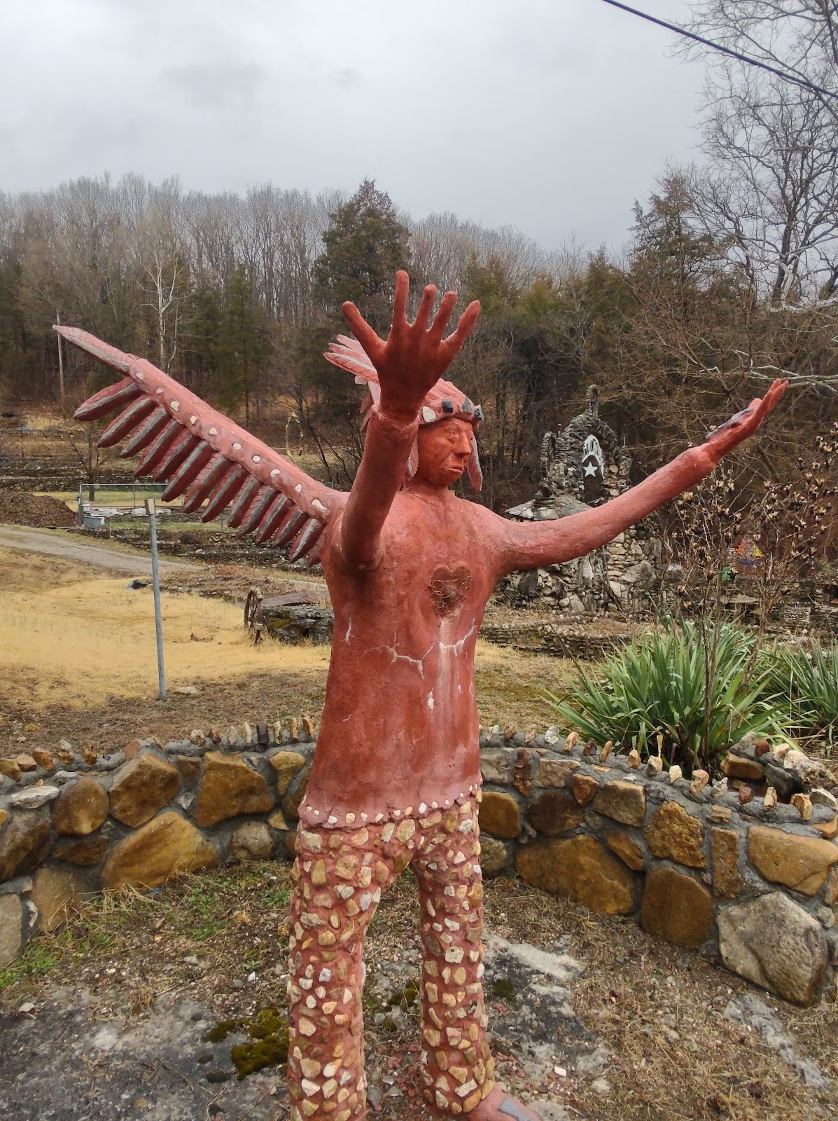 Larry Baggett's Trail of Tears Memorial cemetery grounds and headstones
