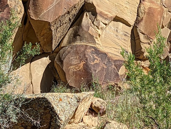Legend Rock State Petroglyph Site grounds