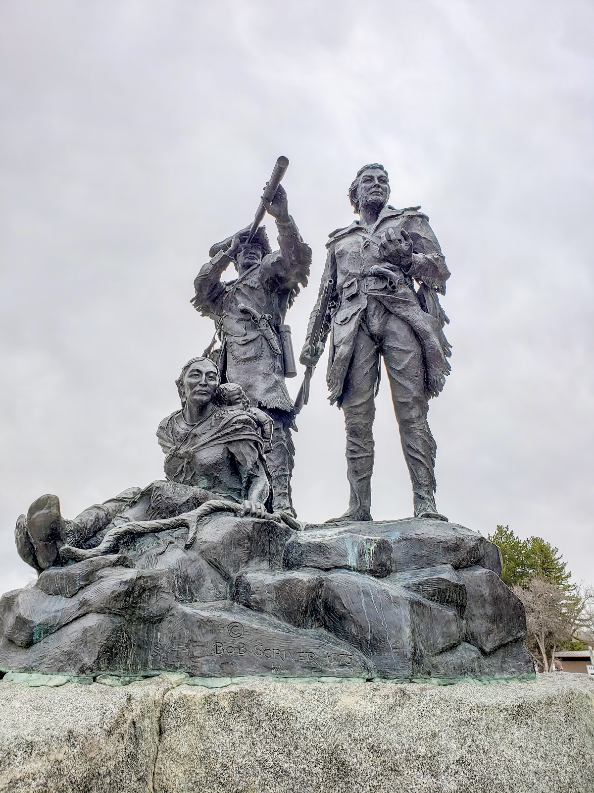 Lewis and Clark Memorial cemetery grounds and headstones