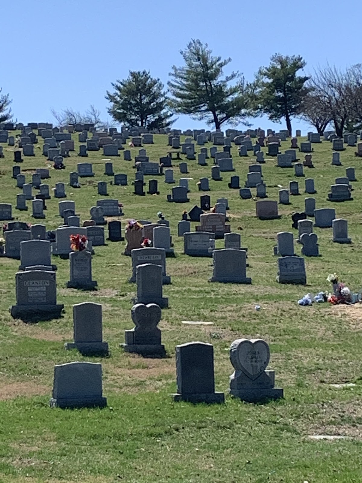 Lincoln Memorial Cemetery cemetery grounds and headstones