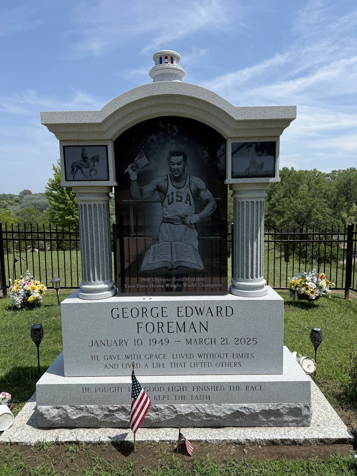 Logan Park Cemetery cemetery grounds and headstones