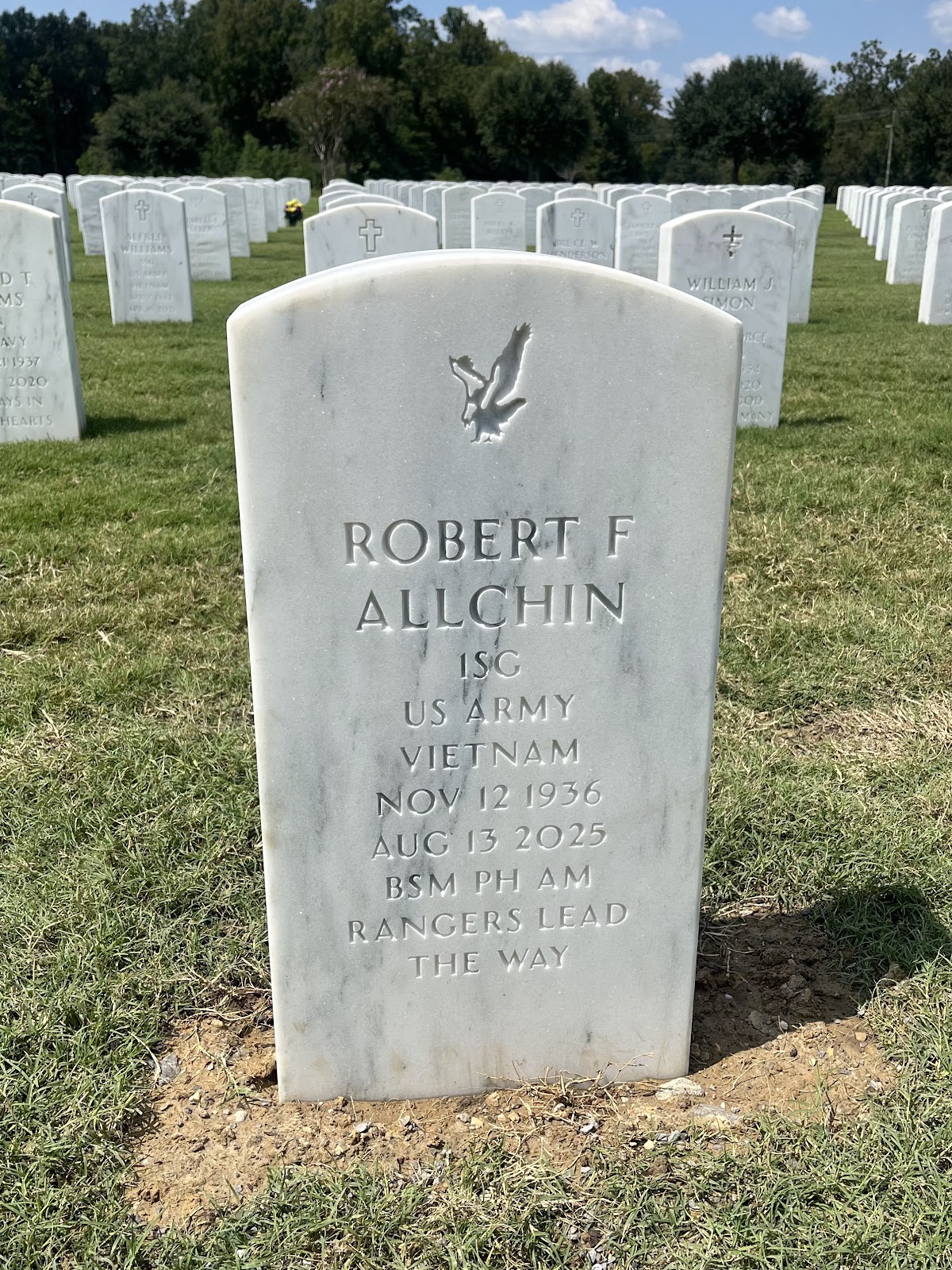 Louisiana National Cemetery cemetery grounds and headstones