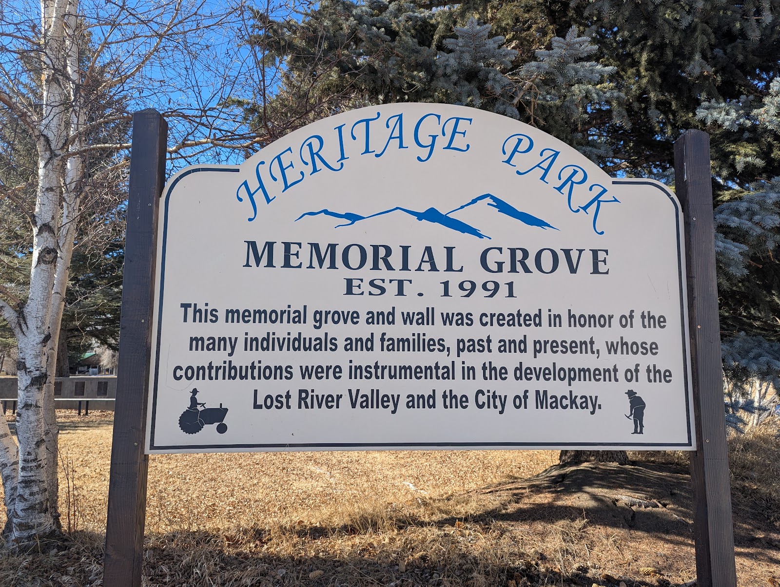 Mackay Memorial Park cemetery grounds and headstones