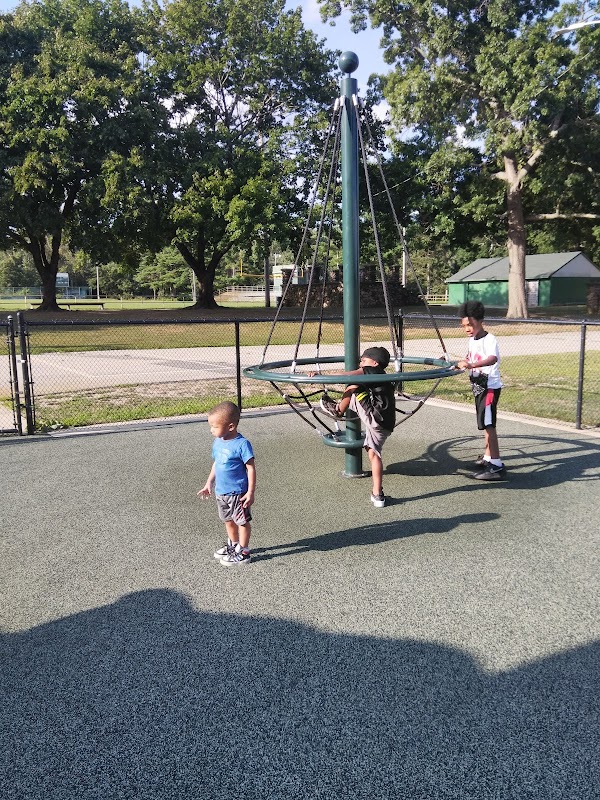Mansfield Memorial Park Playground, Mansfield, MA grounds