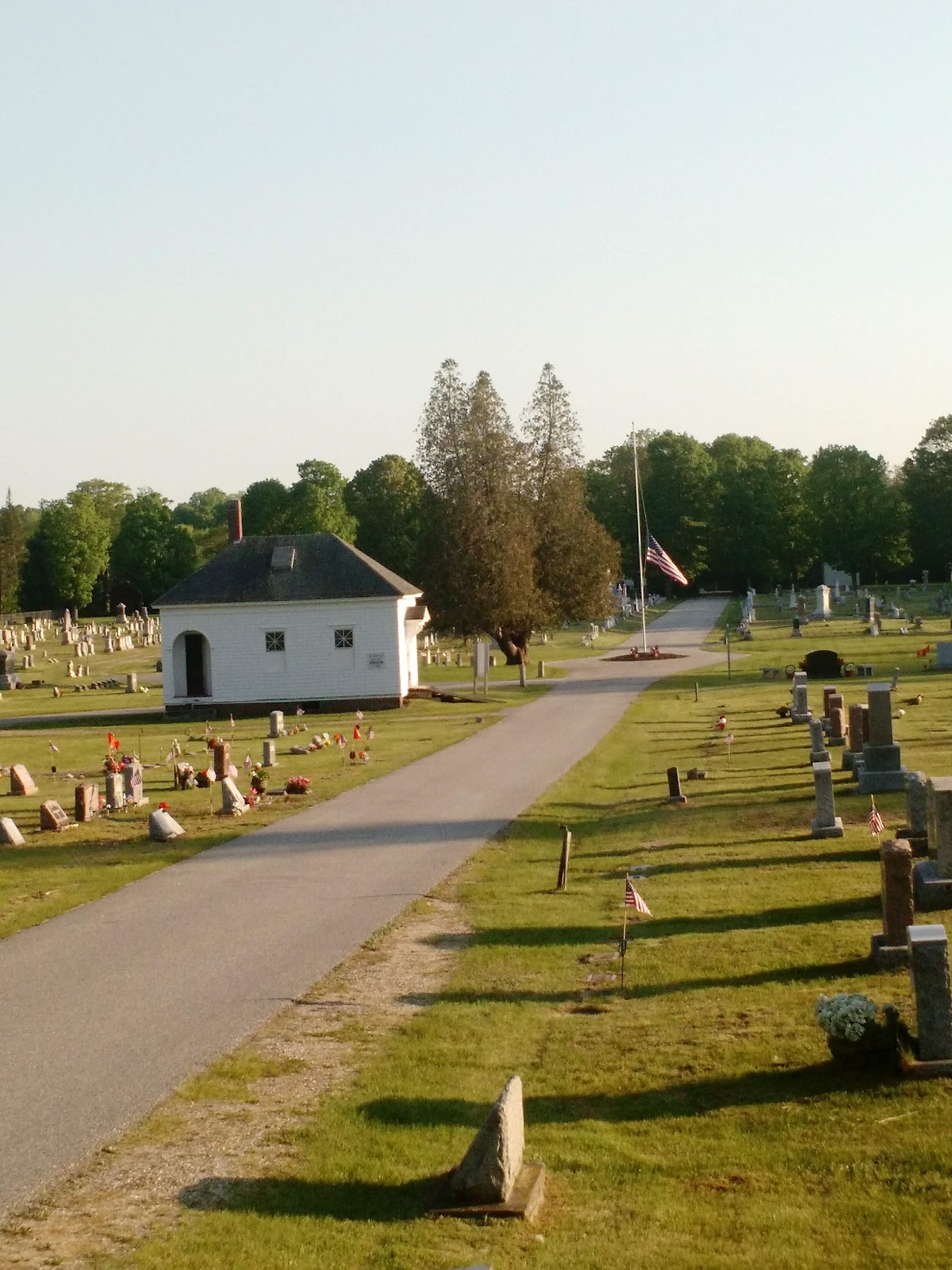Maple Grove Cemetery cemetery grounds and headstones